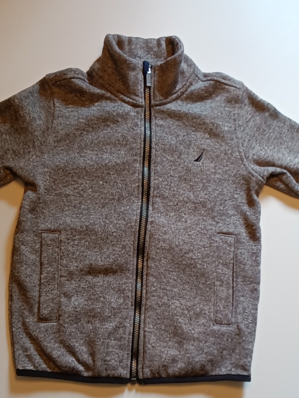 Nautica Kids Grey Full-Zip Puffer Jacket